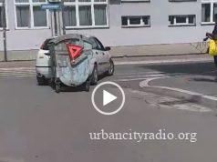 Neverovatna scena u centru Požarevca: Kontejner kao prikolica
