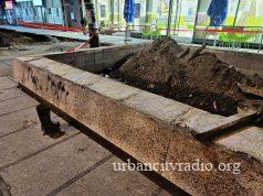 Počelo rušenje fontane u centru Požarevca