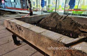 Počelo rušenje fontane u centru Požarevca