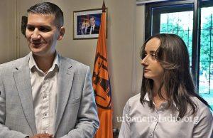 Prijem Maše Rajić kod gradonačelnika