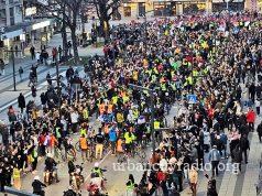 Studenti Požarevca dočekuju šetače iz Petrovca na Mlavi