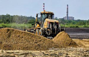 Na deponiji pepela „Srednje kostolačko ostrvo“ u toku nasipanje kasete C zemljom