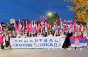 Održan skup “Požarevac protiv blokada”, MUP procenio broj ljudi