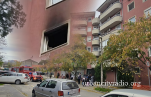 Požar u Vardarskoj u Požarevcu, spasena osoba sa terase