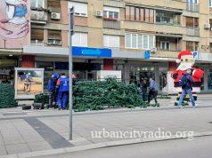 U toku montaža novogodišnje jelke u Požarevcu