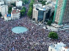 Studentski protest na Slaviji: Policija procenila 34.300 ljudi, Arhiv govori o više od 100.000