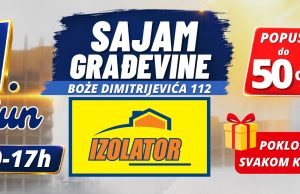 Drugi Sajam građevine 1. juna u Požarevcu