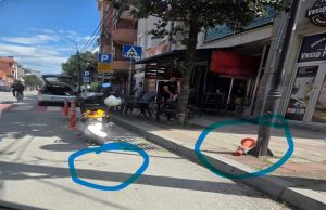 Polomljeni stubići kod škole i uništena priprema za asfalt u Porečkoj ulici u Požarevcu