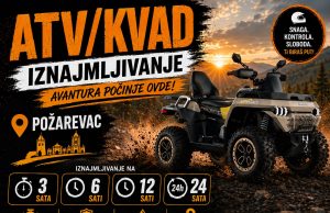 Iznajmljivanje ATV/KVAD vozila u Požarevcu
