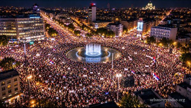 Slavija protest ai
